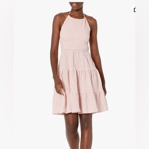 Guess Pink Checkered Mini Dress